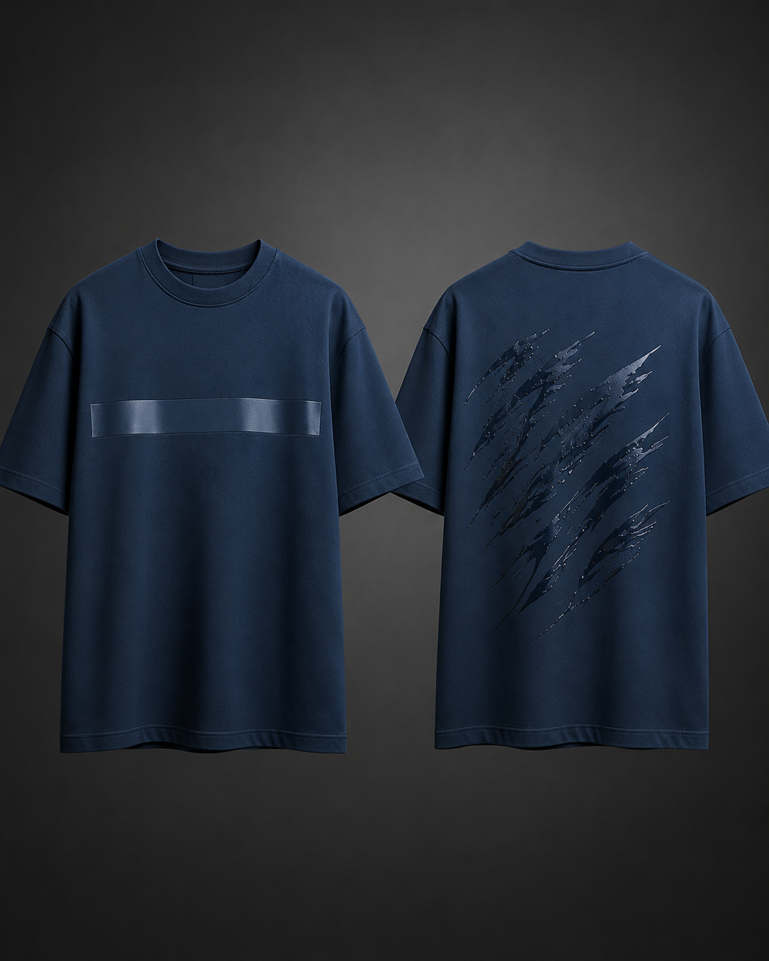Wave Break Oversized Bamboo-Cotton Tee